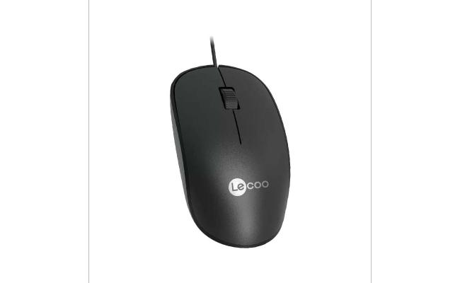Lenovo Lecoo USB Wired Mouse - Black
