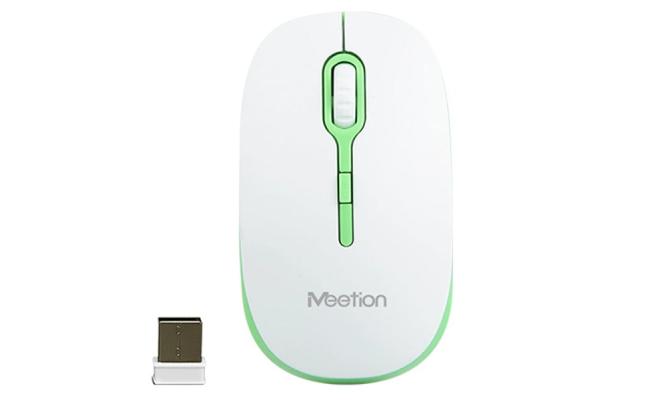 MeeTion MT-R547 2.4G USB Wireless Optical Mouse -Green