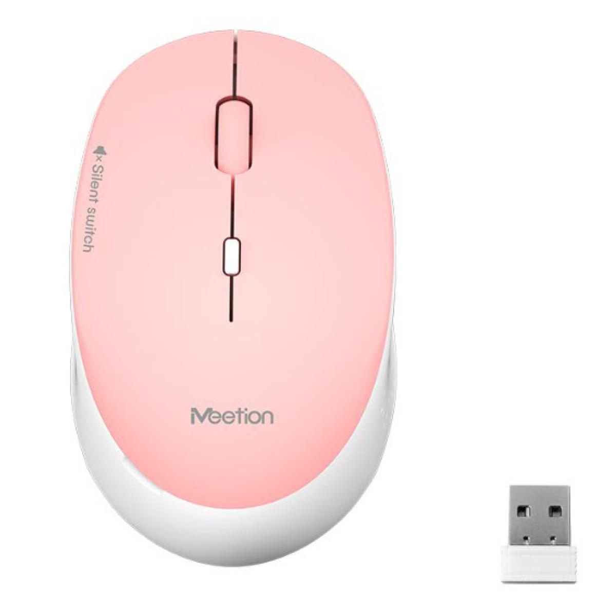 MeeTion R570 5 Colors Silent 2.4ghz Wireless Mouse -Pink