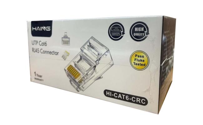 HAING HI-CAT6-CRC UTP Cat6 RJ45 Connector 100 Pcs