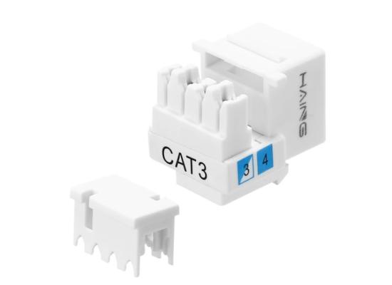 HAING HI-KJ01 CAT3 RJ11 Punch Down Keystone Jack