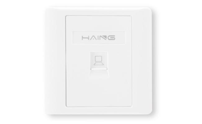 HAING HI-WP01 RJ45  Single Port Faceplate 8.6x8.6cm