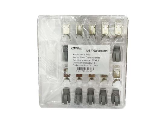 CFRHE CF-7510-HT RJ45 FTP Cat7 Connectors 10 Pack