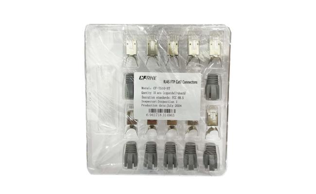 CFRHE CF-7510-HT RJ45 FTP Cat7 Connectors 10 Pack