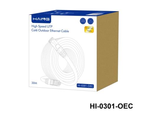 HAING HI-0301-OEC High Speed UTP Cat 6 Outdoor Ethernet Cable 30M