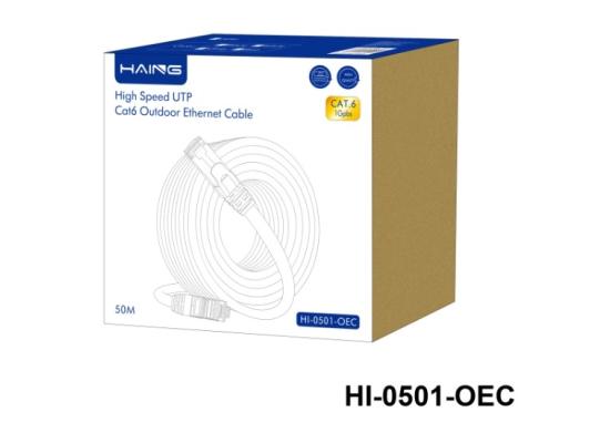 HAING HI-0501-OEC High Speed UTP Cat 6 Outdoor Ethernet Cable 50M