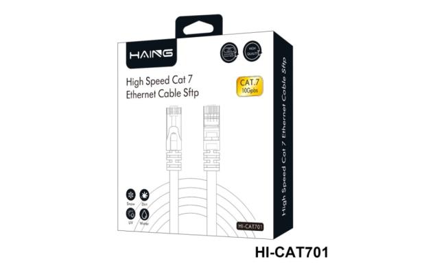 HAING HI-CAT701-50CM 10 Gbps High Speed SFTP CAT7 Ethernet Cable 0.5M