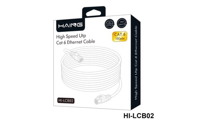 HAING HI-LCB02-5M Cat6 26 AWG 10/100/1000 1 Gbps Ethernet Cable 5M