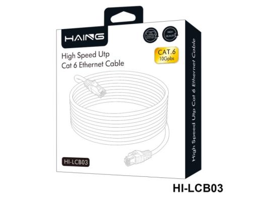 HAING HI-LCB03-10M Cat 6 26 AWG 10/100/1000 1 Gbps Ethernet Cable 10M