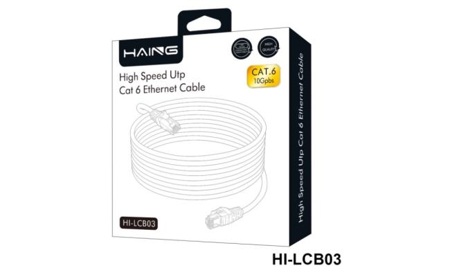 HAING HI-LCB03-10M Cat 6 26 AWG 10/100/1000 1 Gbps Ethernet Cable 10M