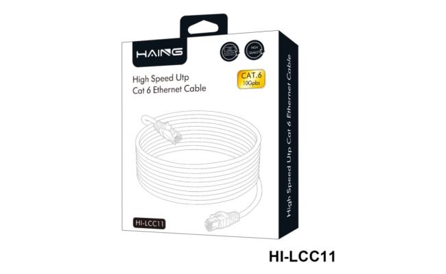 HAING HI-LCC11-0.5M Cat 6 26 AWG 10/100/1000 1 Gbps Ethernet Cable 0.5M