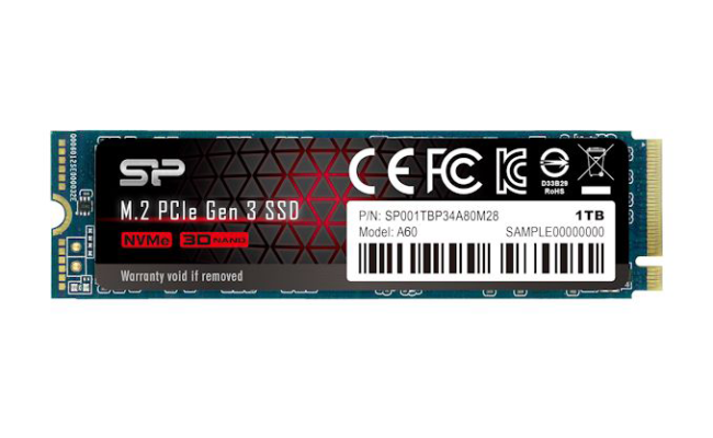 Silicon Power 1TB PCIe Gen3×4 P34A60 NVME