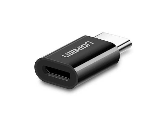 UGREEN US157 Micro to Type-C USB Converter 3.1 C OTG Adapter-Black