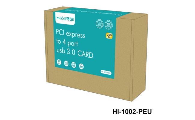 HAING HI-1002-PEU PCI Express to 4 port USB 3.0 PCI Express Card