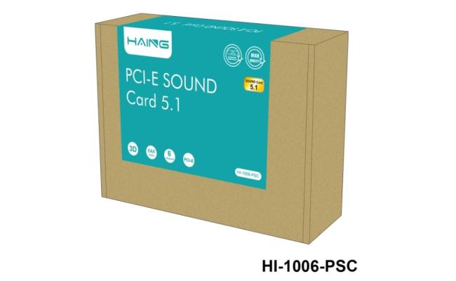 HAING HI-1006-PSC PCI Sound Express Adapter Card 5.1