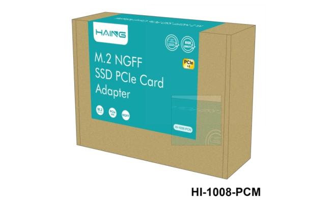 HAING HI-1008-PCM M.2 NVME to PCI-E3.0X4 Express Card