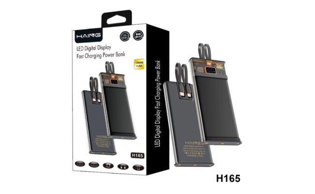 HAING H165 Portable Charger 10000mAh PD Fast Charging Power Bank