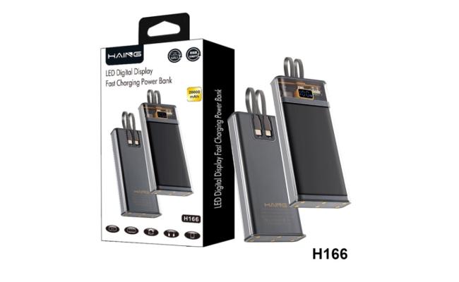 HAING H166 Portable Phone Charger for iPhone 14/13 20000mAh Power Bank