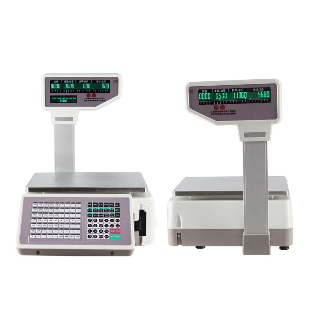 Electronic Barcode Label Printing Scales TM-A20B With Receipt Printer