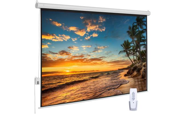 Motorized Projector Screen Wall Mount (240cmx240cm) with Remote