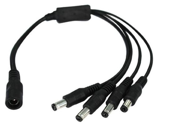 High Quality 4 Ways Splitter DC Power Cable
