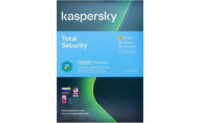 Kaspersky Total Security Multi Device 4 Users Media & License  1 Year