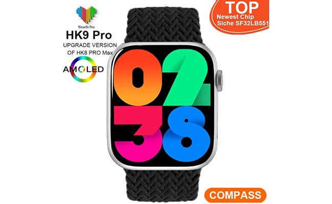 HK9 Pro Series 9 Smart Watch 2.02" inch -Black