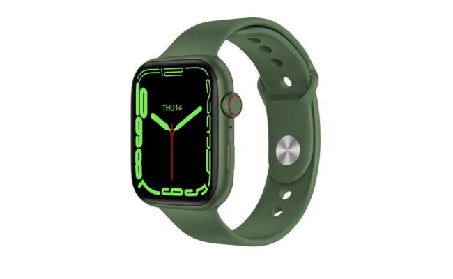 Smart Watch Series 7 With Space Aluminum Case- Green