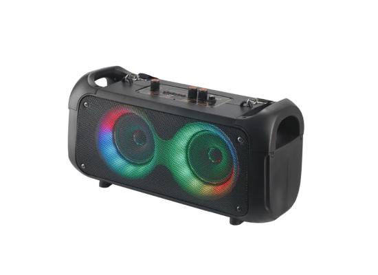 WRX-4207C Dual 4 inch RGB LED light Portable HiFi Party Speaker