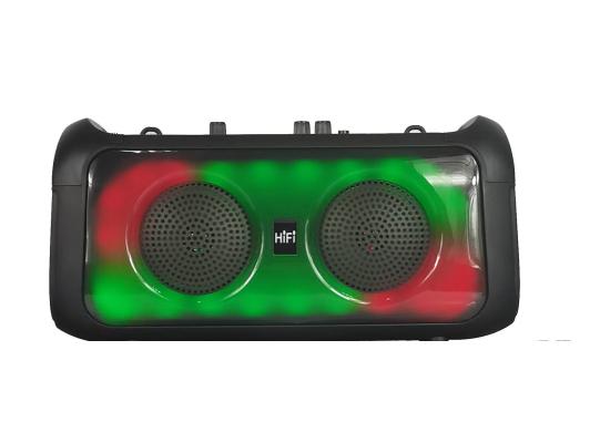 WRX-4207A  Dual 4 inch RGB LED light Portable HiFi Party Speaker