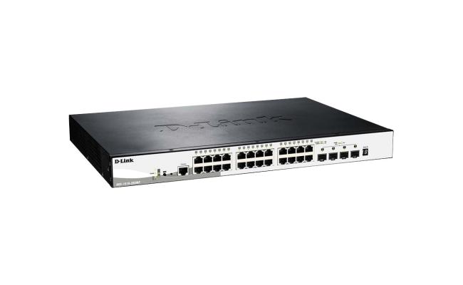 D-Link DGS-1510-28XMP Gigabit Stackable Smart Managed Switch with 10G Uplinks
