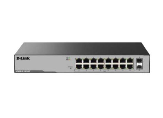D-Link DGS-F1016P 16 Port Gigabit Unmanaged POE Switch with 2 SFP ports 250 watts