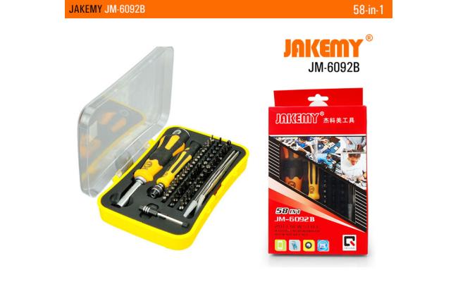 JAKEMY JM-6092B 8-in-1 Bit & Socket Set Ratchet Set Tool Kit