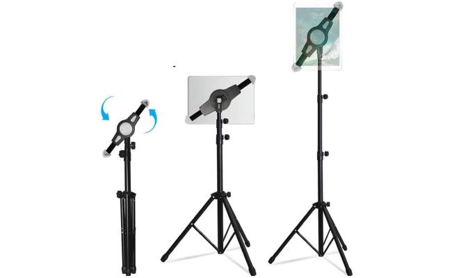 Tripod Mount Floor Stand  Multi-direction for iPad , Kindle HD, Samsung