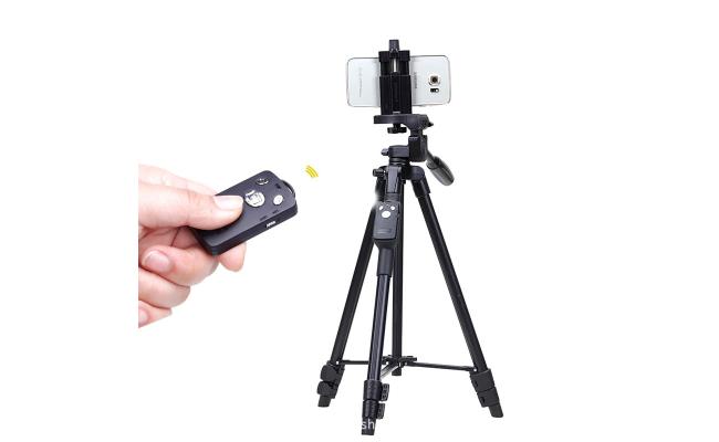 Tripod  VCT 5208 with Bluetooth Remote for Camera + phone