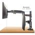 NB North Bayou H180 22" to 32" Universal Full Motion Dual Arm Gas-Spring Monitor Desk Mount