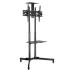 TV Trolley Bracket Stand With Media Shelf  32" to 65"