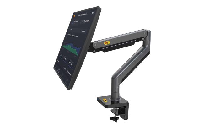 North Bayou G45 Full Motion Swivel Monitor Mount with Gas Spring for 22”-40” Monitors- Black