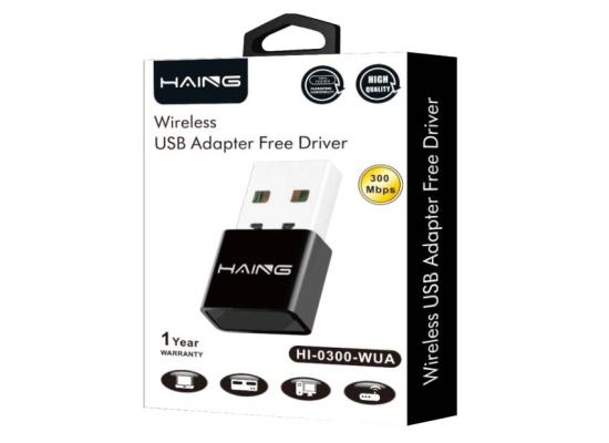 HAING HI-0300-WUA 300Mbps 11n Wi-Fi USB Adapter