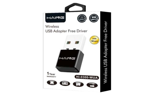 HAING HI-0300-WUA 300Mbps 11n Wi-Fi USB Adapter