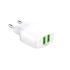 LDNIO A2219 Fast Wall Charger 2.4A Dual USB + iPhone Cable