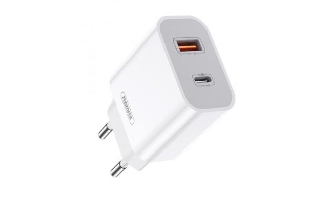 Remax Surie RP-U68 PD+QC 20W High Power Fast Charger with Charging Cable